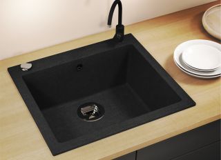 Мойка кухонная Tolero Classic R-111 чёрный 765681